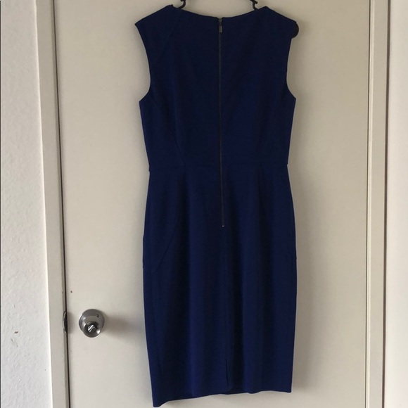 Royal blue lined sheath dress - Picture 2 of 3
